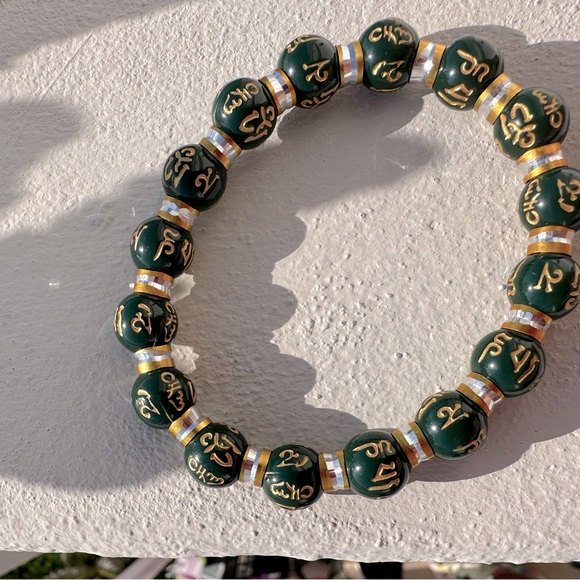 BRACELET -  Elegant Beaded Bracelet Set - UNISEX- Black and Brown and … - Picture 8 of 10